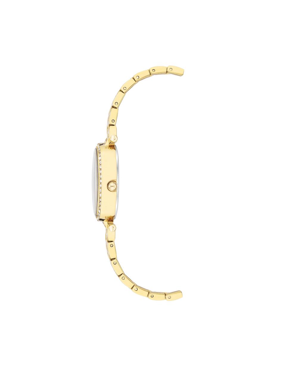 Les métaux Anne Klein Oval Watch and Bracelet Set with Premium Crystals   | XMI-0934046